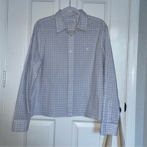 Calvin Klein White Relaxed Easy Button Down Shirt